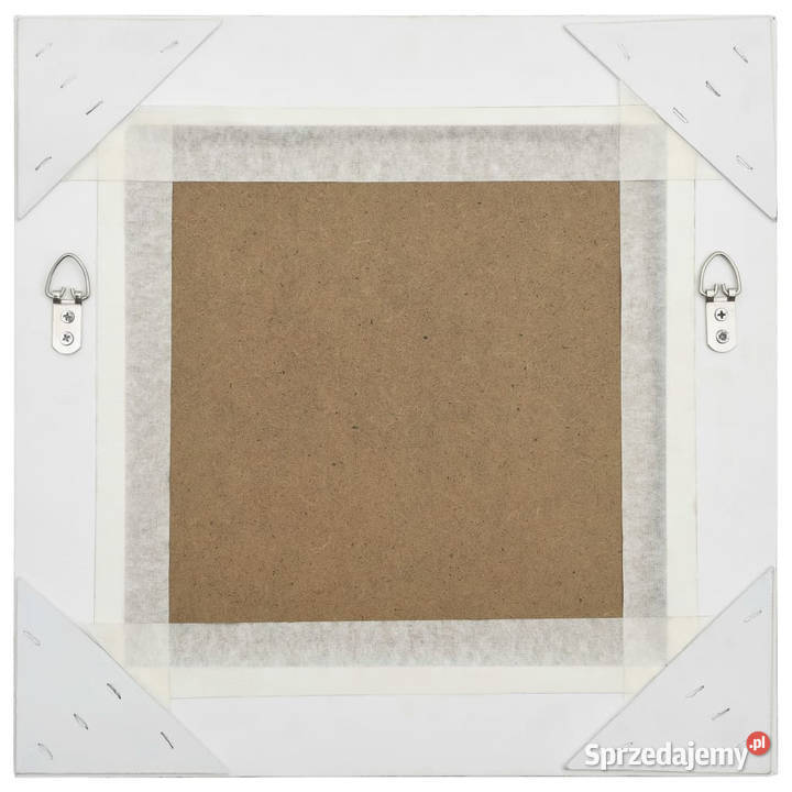 Lustro ścienne w stylu barokowym 40x40 białe Warszawa