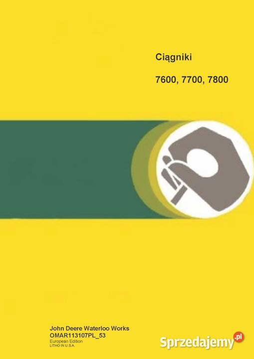 Silnik John Deere Instrukcja napraw katalog wielkopolskie Szamotuły