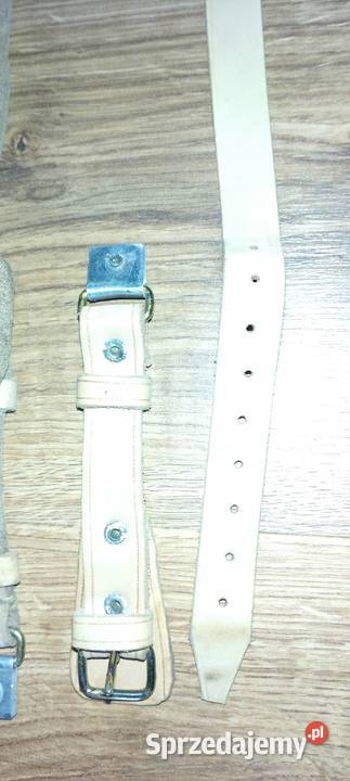 Skórzane paski do hełmów wojskowych PRL loftt Jarosław