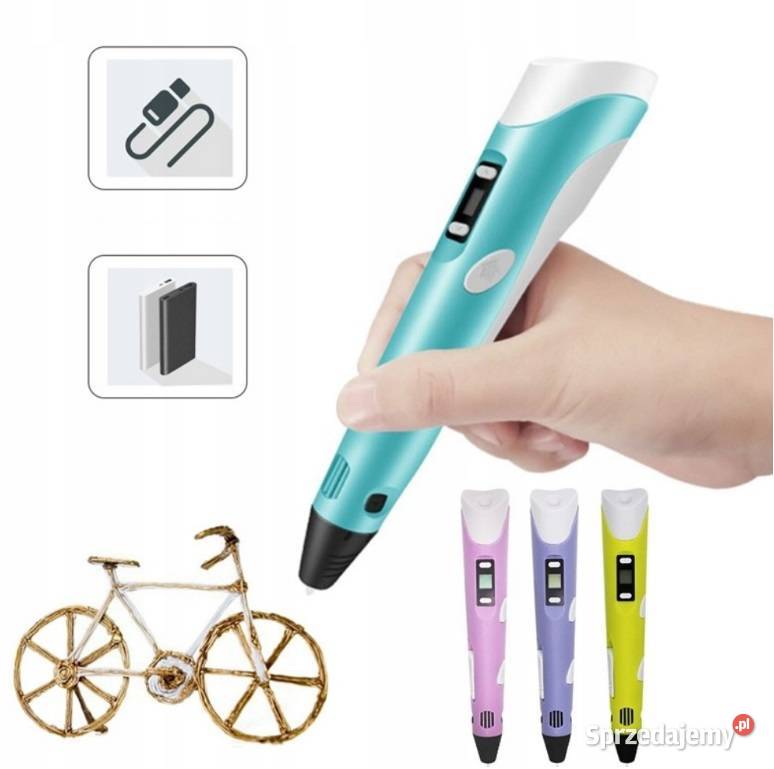 3D DŁUGOPIS DRUKARKA PEN ZESTAW WKŁADY PLA 1000 5 lat+ Toruń