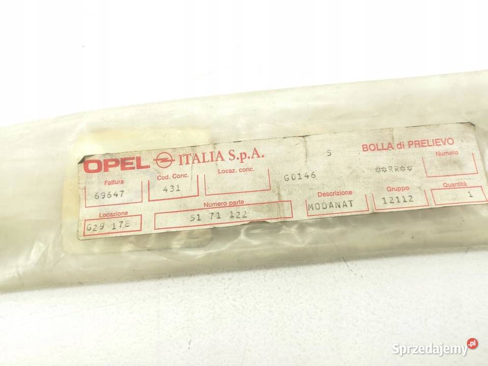 LISTWA DRZWI PRAWY PRZÓD OPEL ASTRA F 19912002 sprzedam