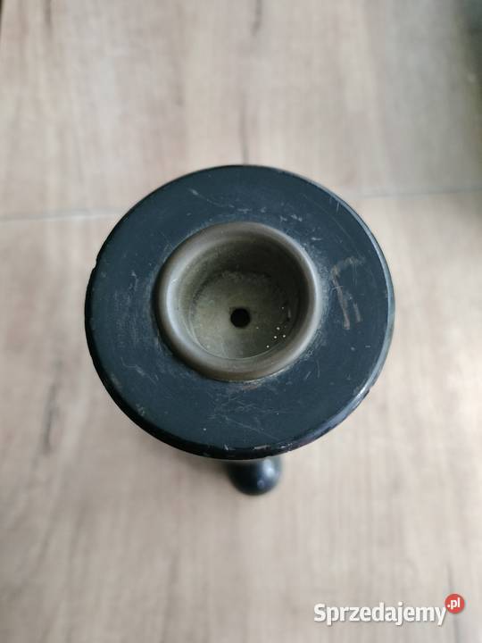 Świecznik drewniany fikuśny kulki Choszczno