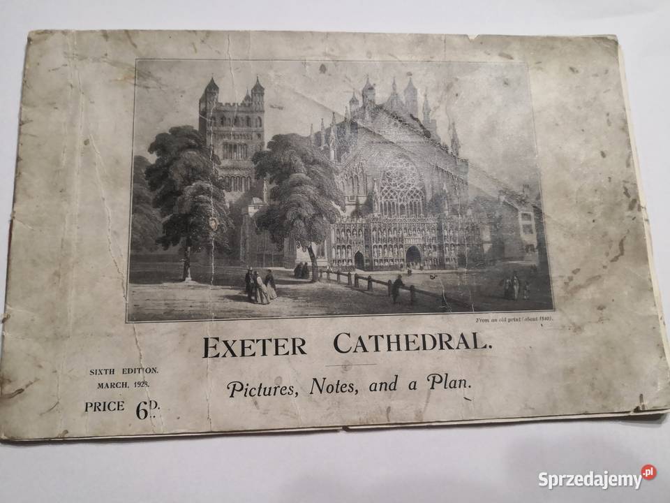 Książeczka o katedrze w Exeter z 1928 roku Częstochowa