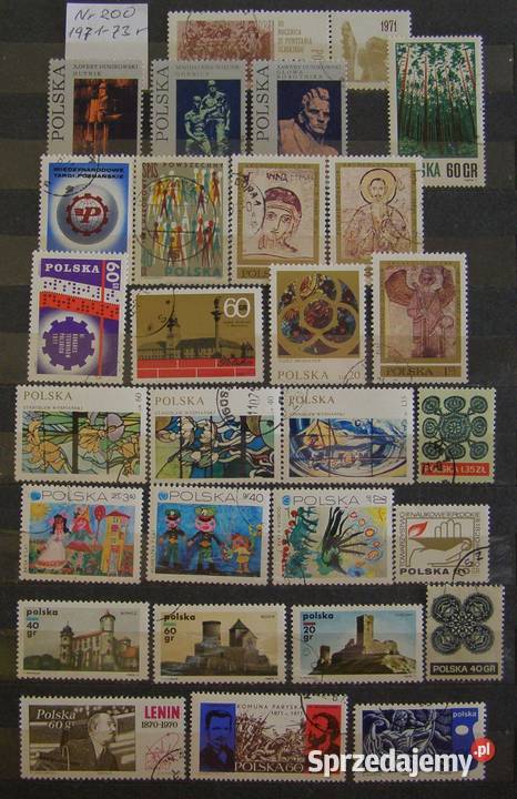 Zestaw znaczków Polska200 lata 1971 luzaki