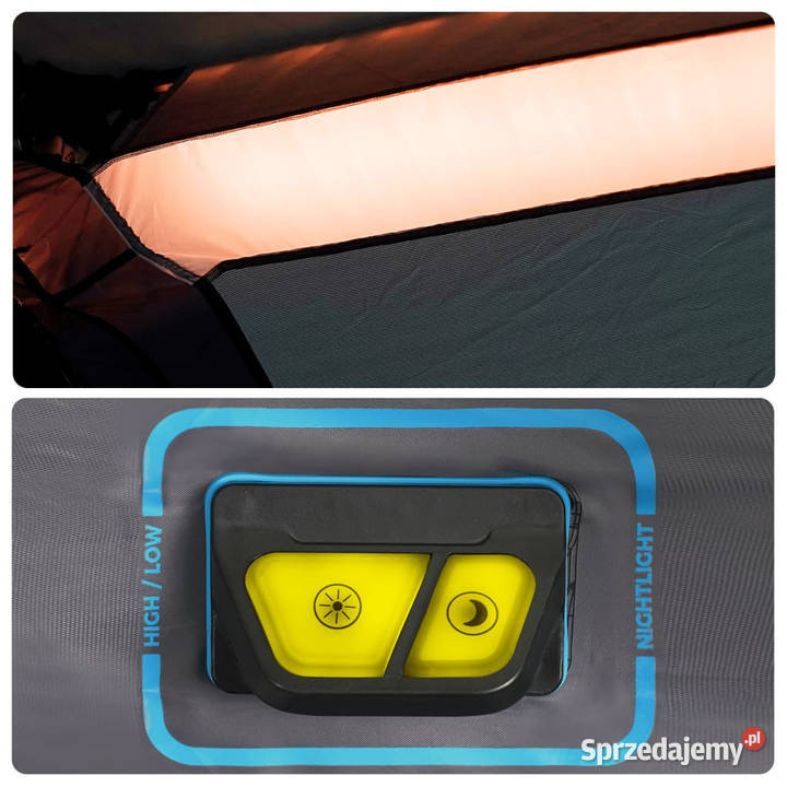 Namiot rodzinny z LED 9os jasnoniebieski WM94310 mazowieckie Warszawa