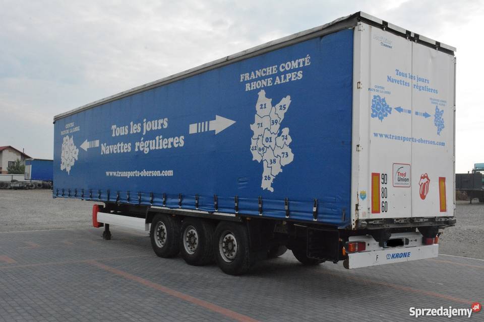 Naczepa KRONE firanka 2008r multilock osie SAF Medynia Głogowska