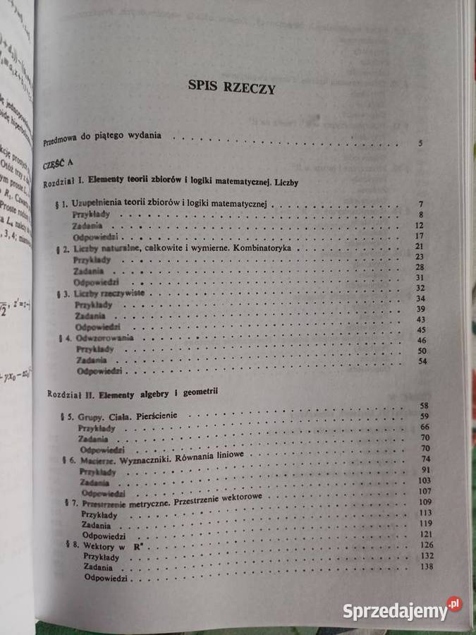 Zadania z matematyki wyższych uczelni Kraków
