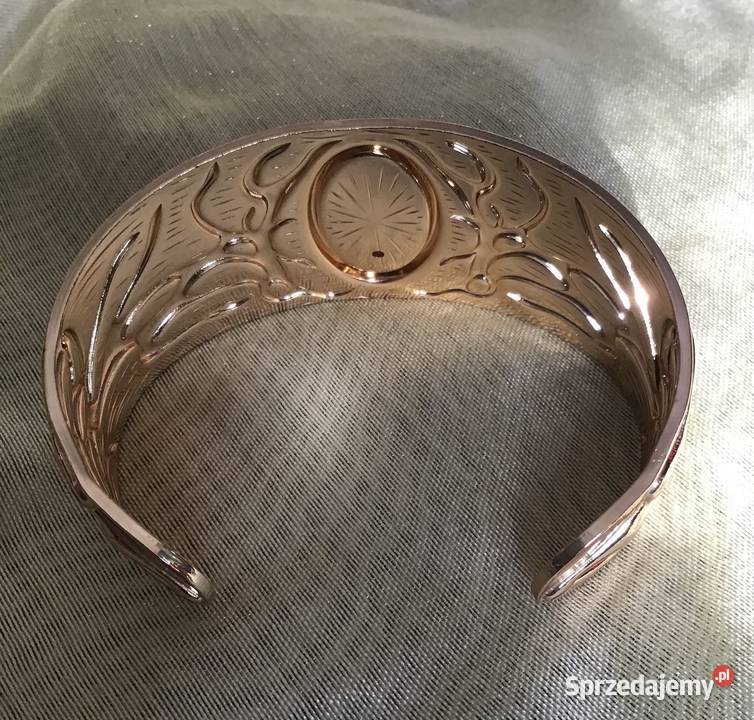 Piękna otwarta złocista bransoleta Warszawa sprzedam