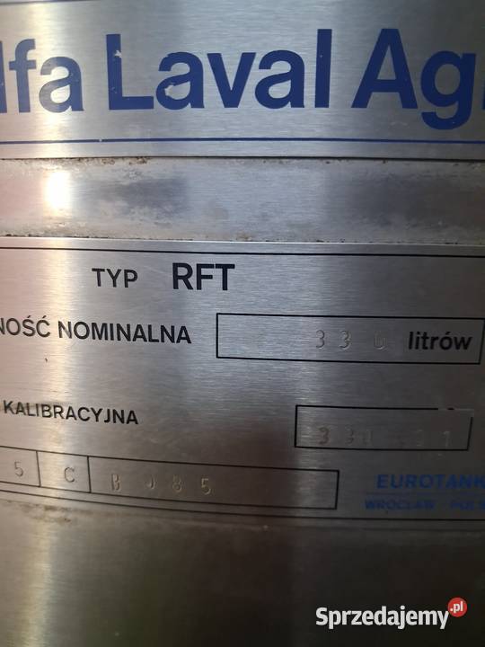 Chłodziarka do mleka alfa laval Wolanów