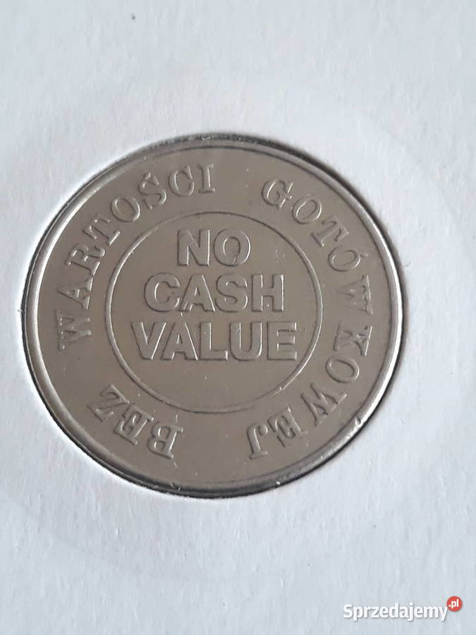 Żeton Polska No cash value bez wartości Numizmatyka Konin