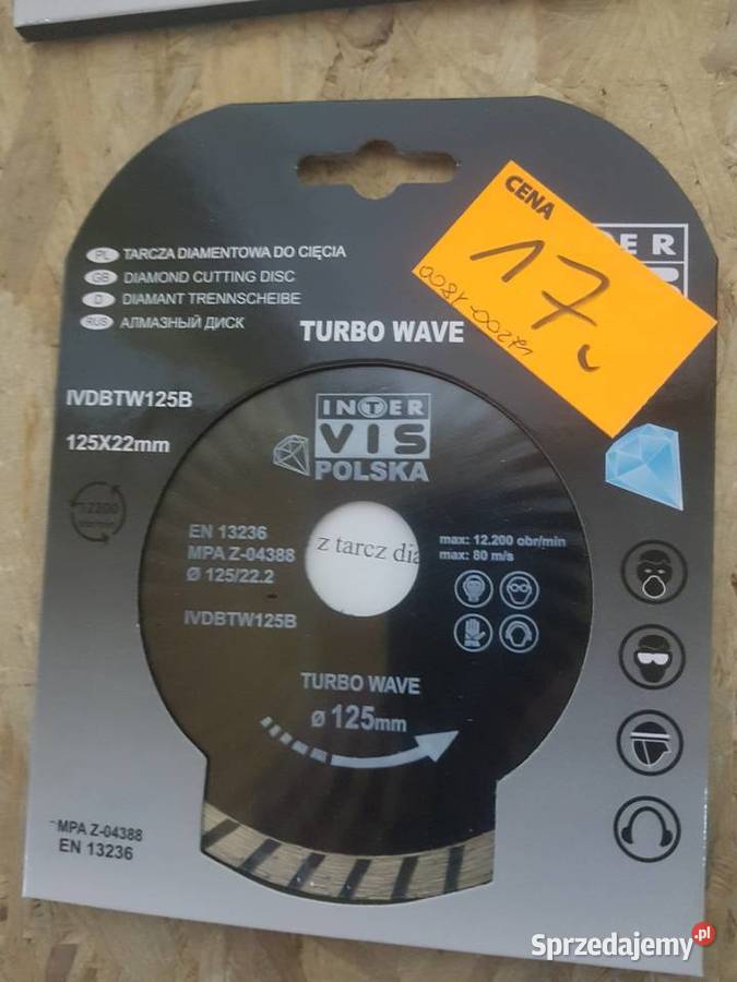 INTERVIS Tarcza diamentowa Turbo Fala 125mm Głogowa