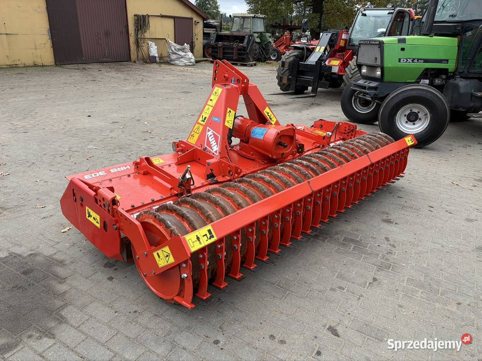 Agregat brona wirnikowa 3 metry Kuhn HRB 303 wał