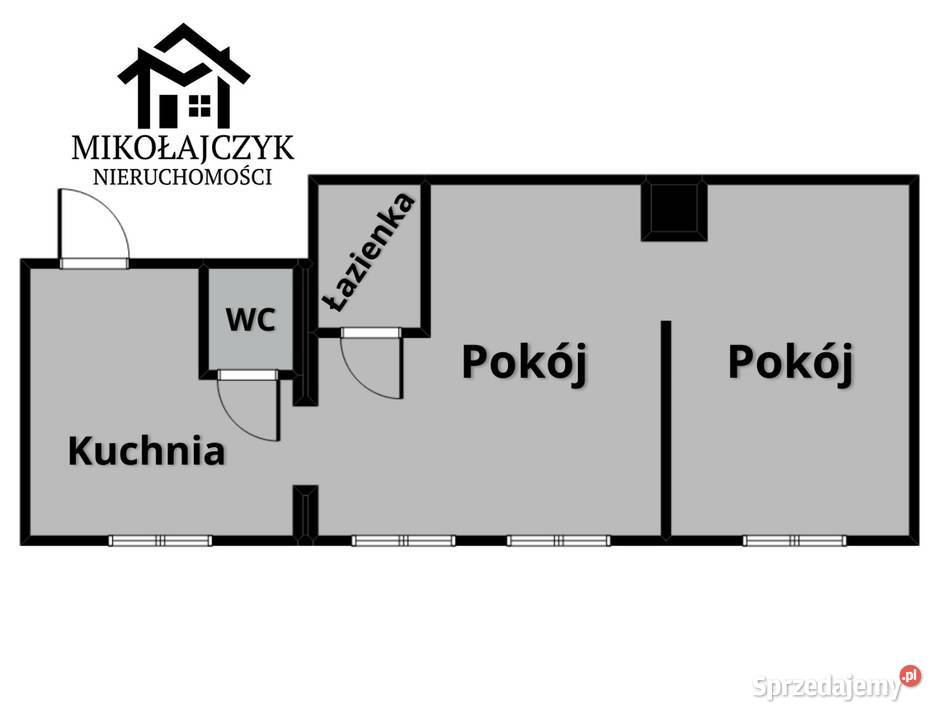 2 pokoje Górowo Kościuszki I piętro Liczba pokoi 2 Górowo Iławeckie