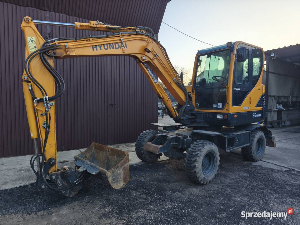 Koparka kołowa Hyundai 55 W 900 mtg krajowa Maszyny budowlane Konopiska