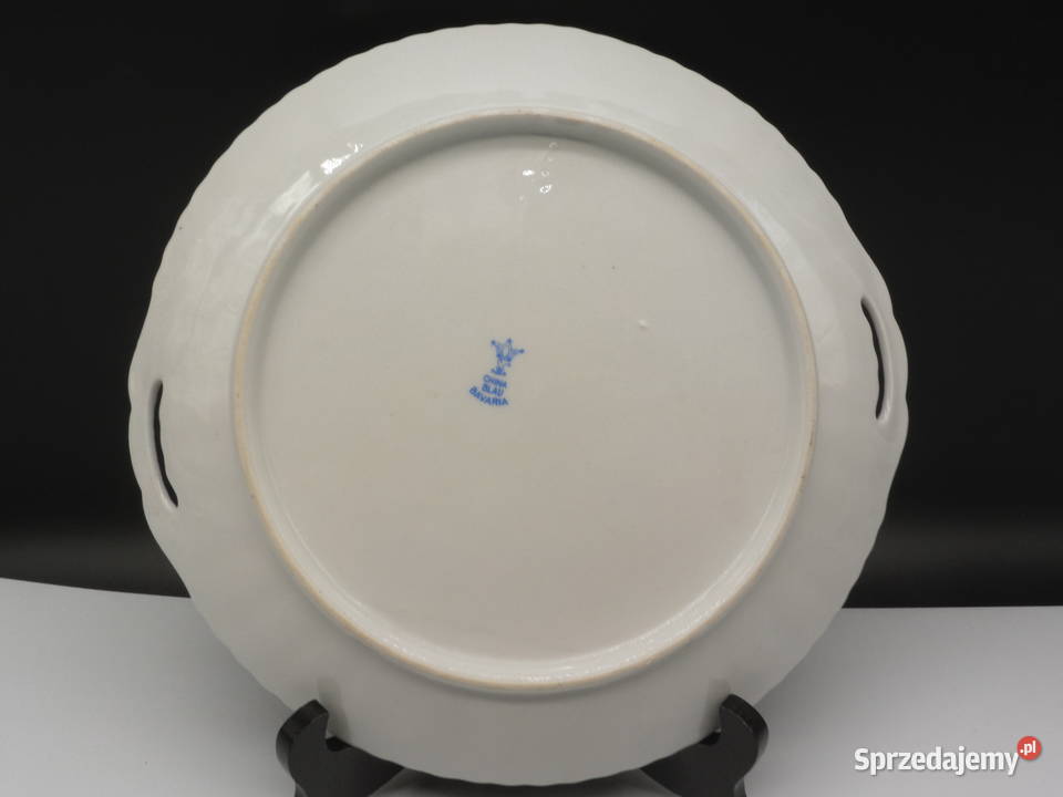 Patera Talerz do ciasta CHINA BLAU BAVARIA Antyk Raszków
