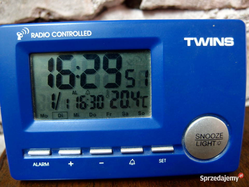 Zegar budzik termometr Cyfrowe sterowany radiem budzik Łódź