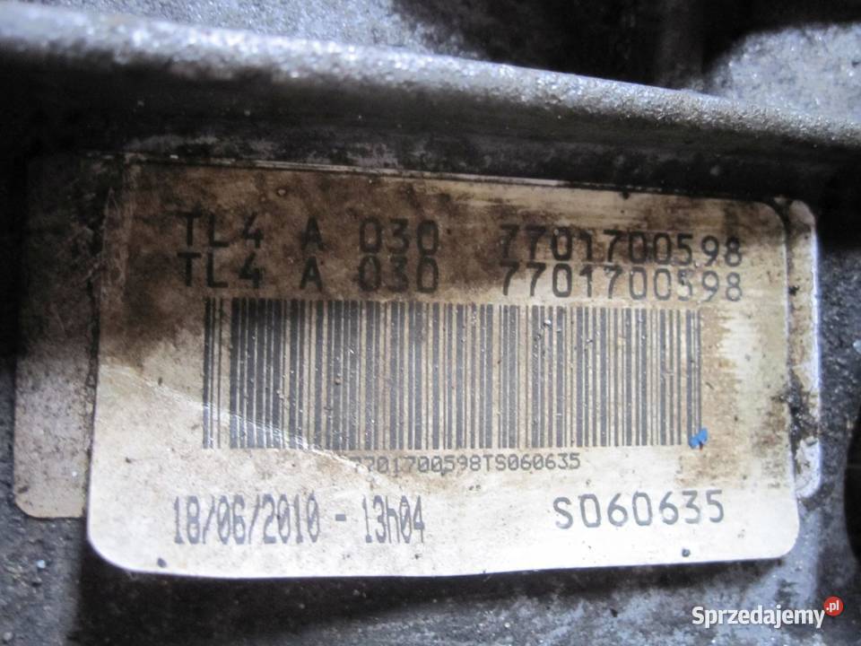 RENAULT MEGANE 16 16V 10R K4M858 110 TL4A030