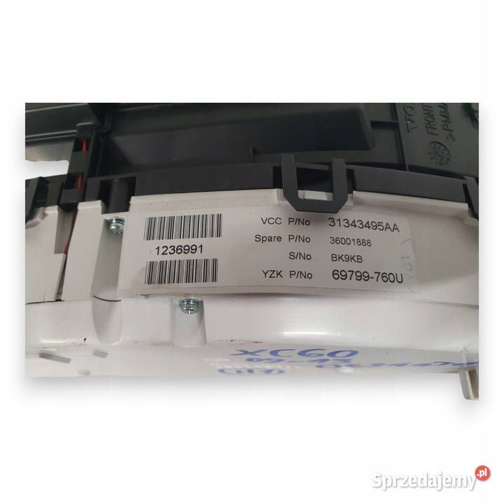 LICZNIK ZEGARY 31343495AA Volvo XC60 24 D5 osobowe Liczniki i zegary lubelskie Chełm