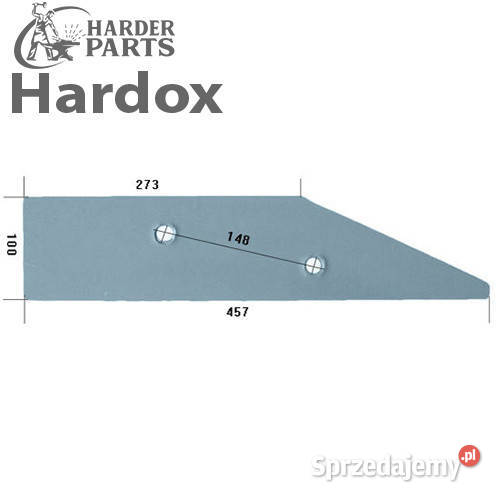 Płoza krótka HARDOX 27011500L części do pługa Suwałki sprzedam