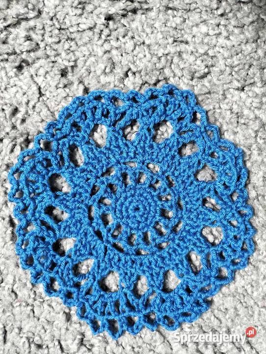 Podstawki z włóczki rękodzieło Nagradowice