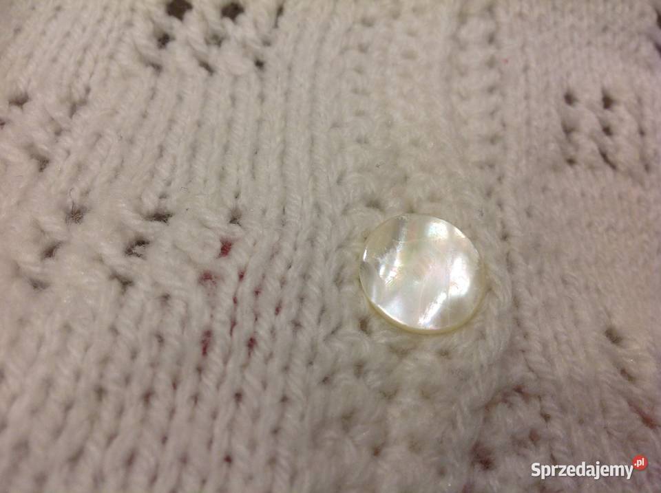 Sweter Damski Ażurowy Dziergany Rozpinany XL Nowa Sól sprzedam