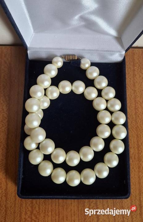 Klasyczne wykwintne perłowe koraliki Lublin sprzedam