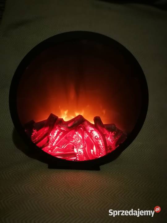 Kominek dekoracyjny LED okrągły duży 32 lampka Szczecin