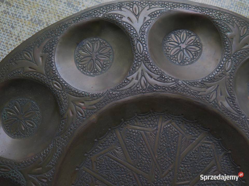 Talerz dekoracyjny na ścianę metalowy inny kolor Dom i Ogród