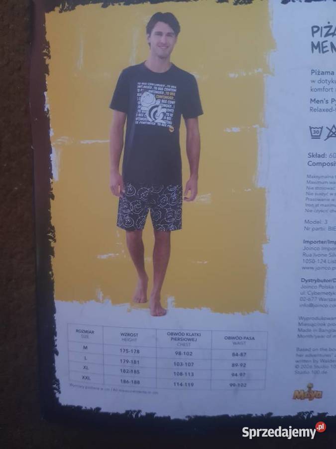 Piżama męska rozmiar L Rozmiar 40(L) sprzedam
