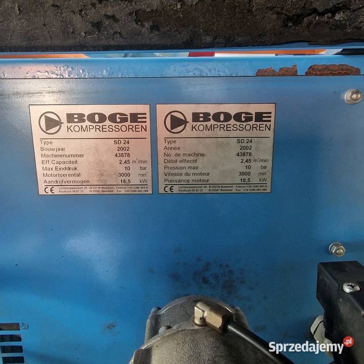 Kompresor Boge sd 24 Osiek