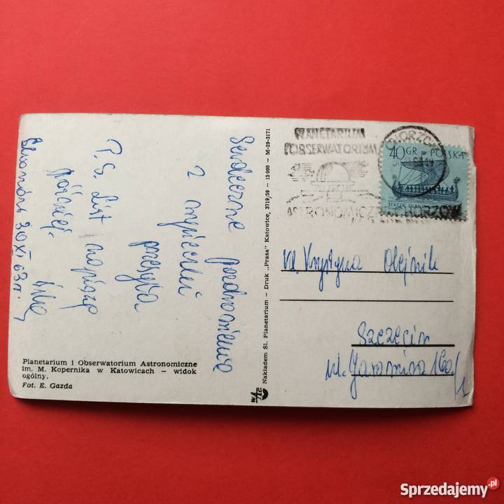 976 Widokówka Katowice Szczecin