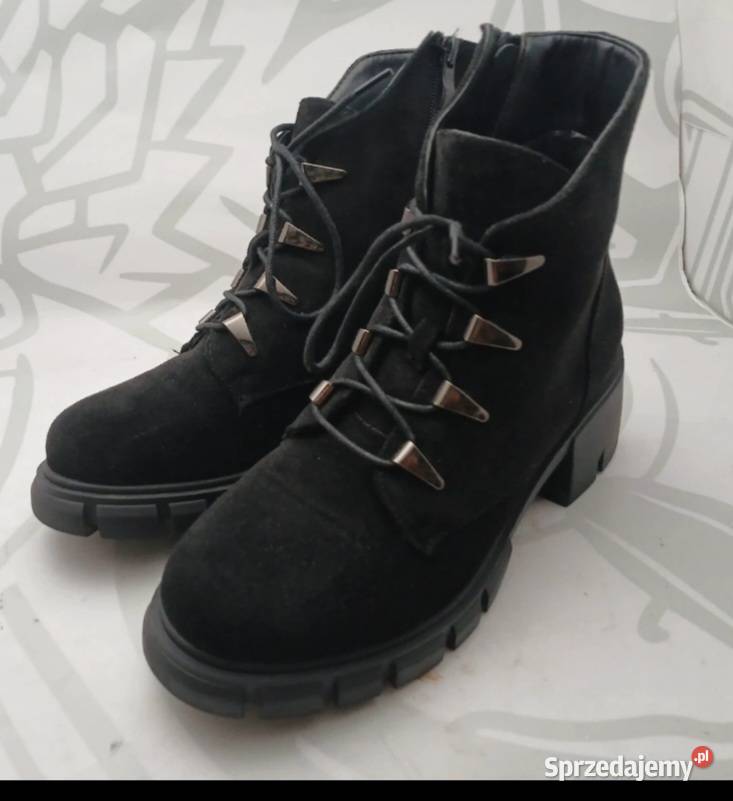 Buty botki zimowe 38 wkł 245 mazowieckie Warszawa