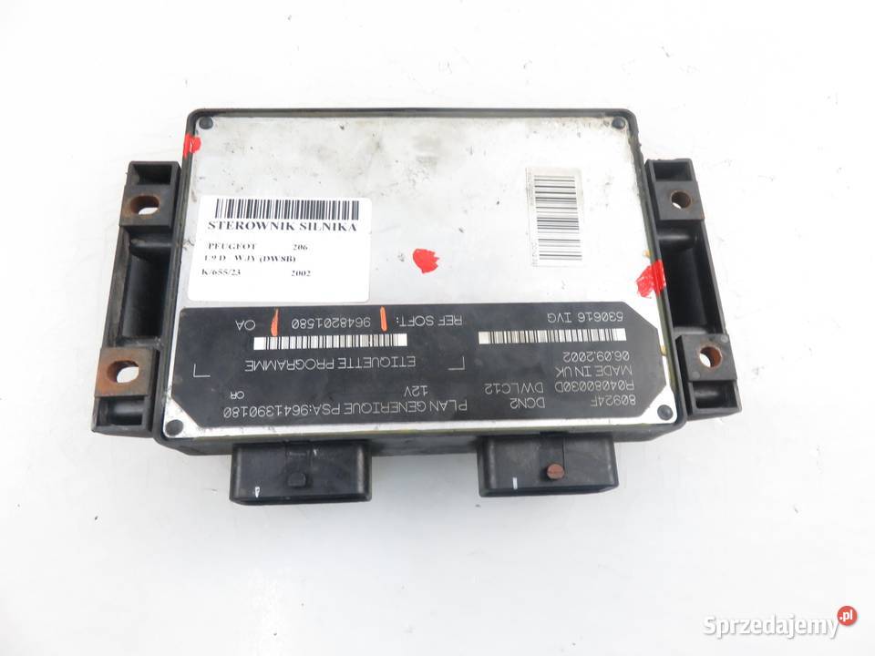 STEROWNIK PEUGEOT 206 19 D 9648201580