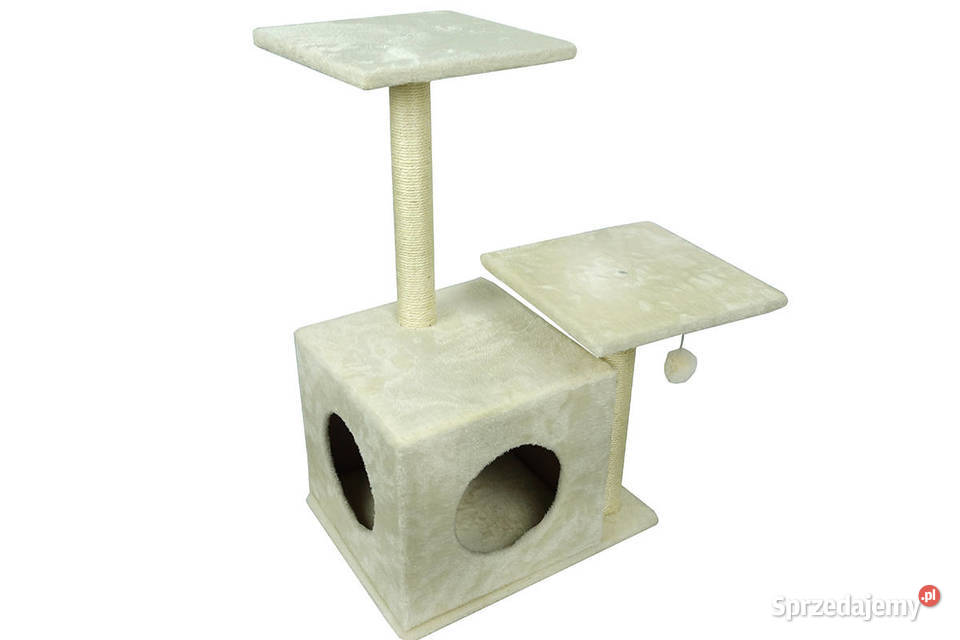 Drapak słupek kota Beżowy legowisko wieża Cieśle
