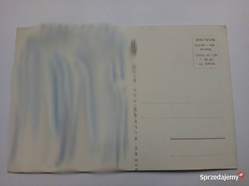 Pocztówka Gdańsk 1960r PRLu Dąbrowa Górnicza sprzedam