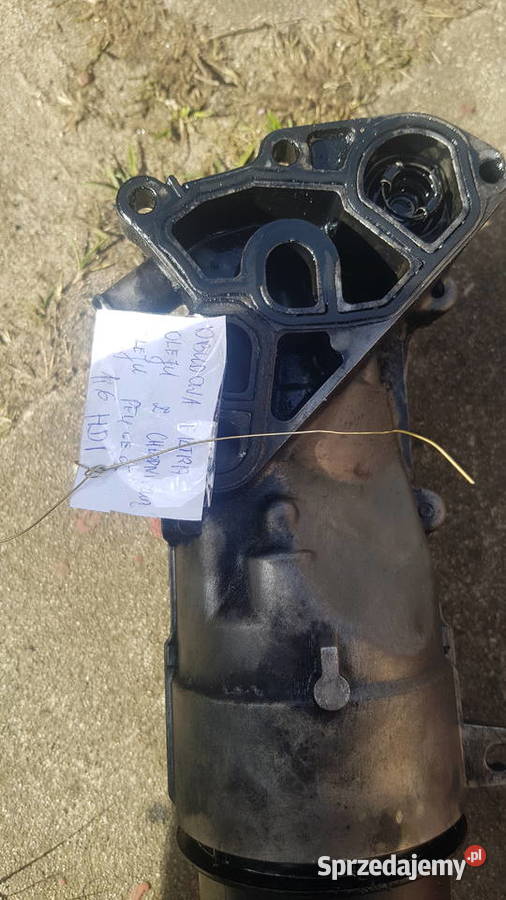 obudowa filtra oleju z chłodniczką oleju peugeot Szczecin sprzedam