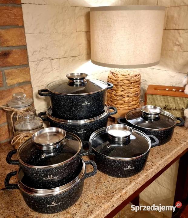 Garnki marmurowe 6 Łódź sprzedam