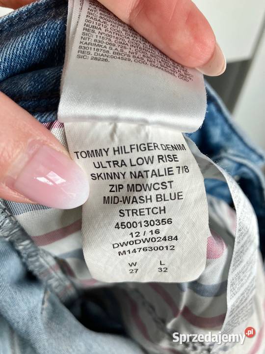 Damskie jeansy biodrówki Tommy Hilfiger Natalie Nisko