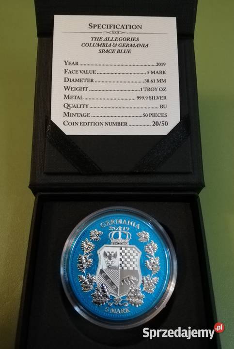 Moneta Columbia Germania 2019 ALLEGORIES Space opolskie Opole