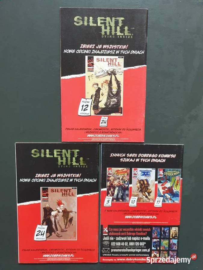 Silent Hill kompletna miniseria 3 komiksy 2004 pomorskie Gdynia