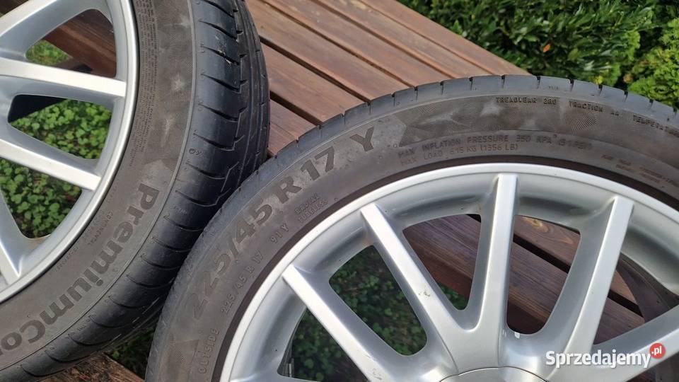 VW felgi aluminiowe 17 7Jx17 ET54 22545 R17Y wielkopolskie Słowikowo sprzedam