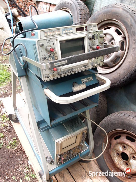 Oscyloskop Tektronix model DM43 466 z wózkiem Pozostałe Łódź