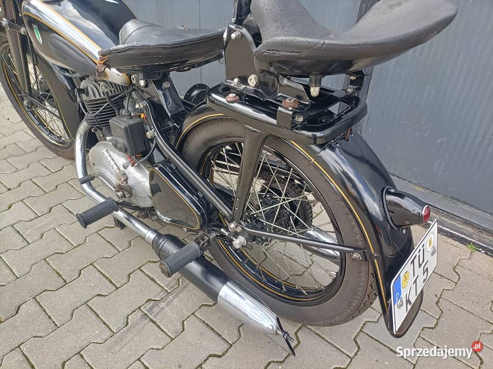 DKW NZ 250 1938r z dokumentami Padniewko