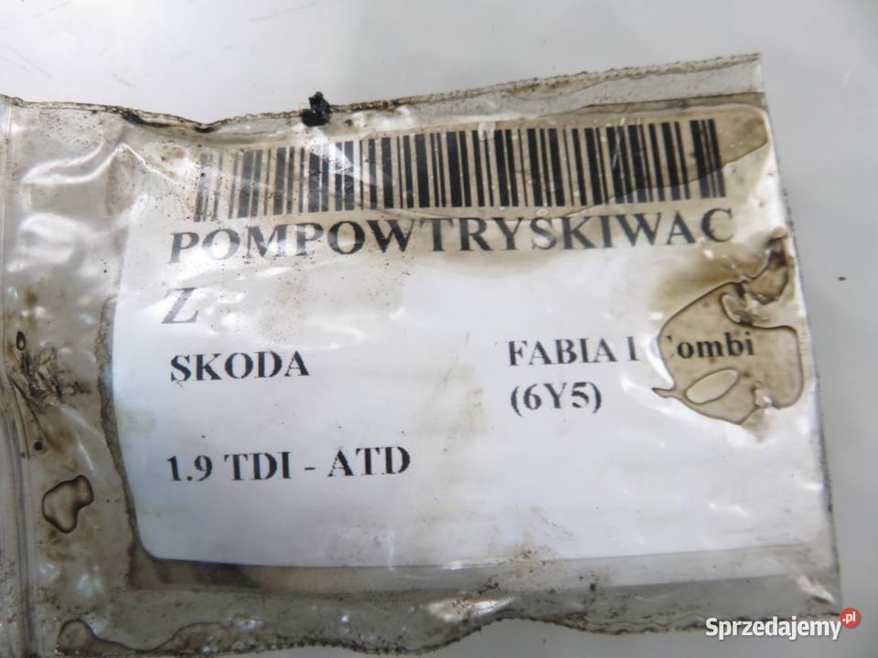 POMPOWTRYSKIWACZ SKODA FABIA I 19 TDI