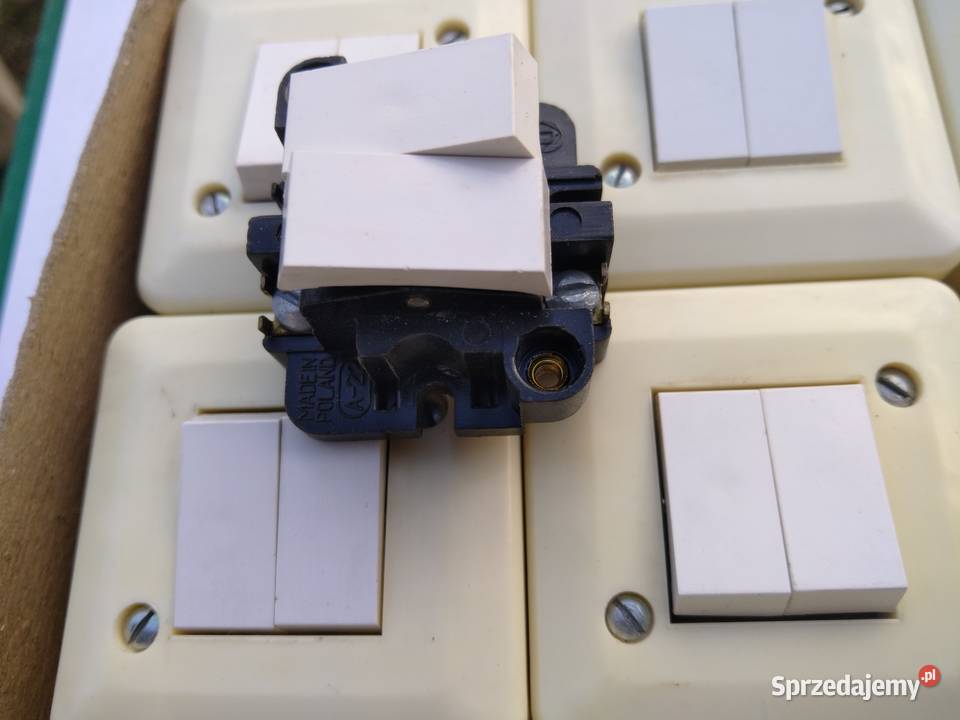 Włącznik Podwójny Ospel Bakelit PRL Loft Płock
