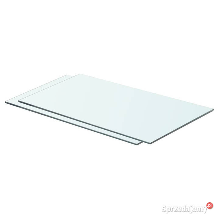 Półki 2 szklany przezroczysty panel 60 x 30 Warszawa