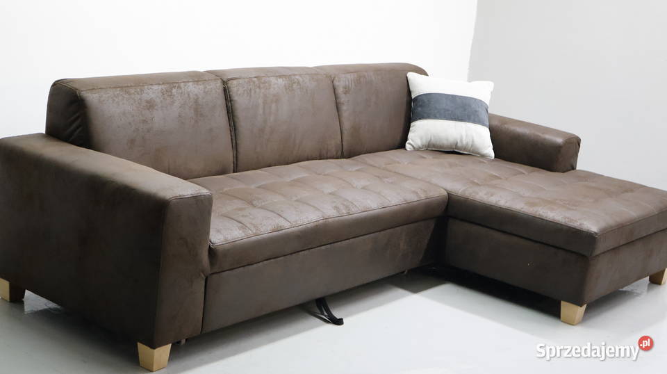TPX Narożnik funkcją spania brązowy kanapa Poznań