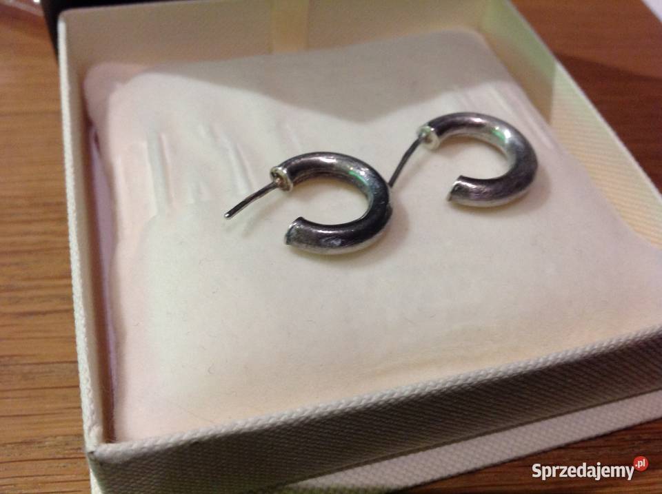Srebrne Kolczyki Kółko Srebro 925 Vintage srebro Nowa Sól sprzedam