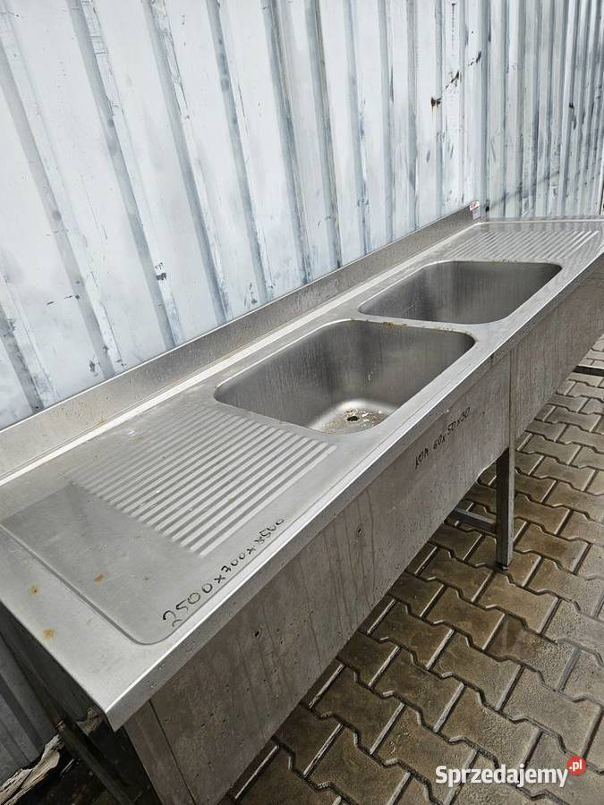 Zlew dwu komorowy 2500x700x85 Krotoszyn