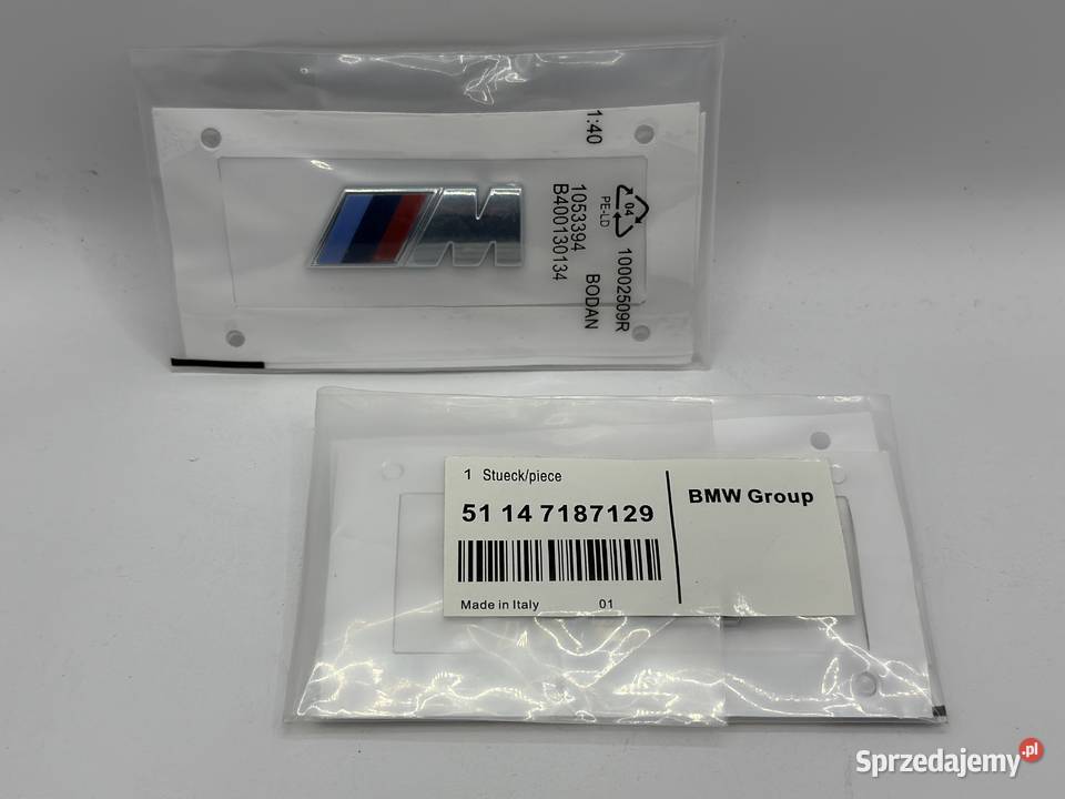 Komplet emblemat na błotnik CHROM F10 F32 F30 wielkopolskie Pleszew